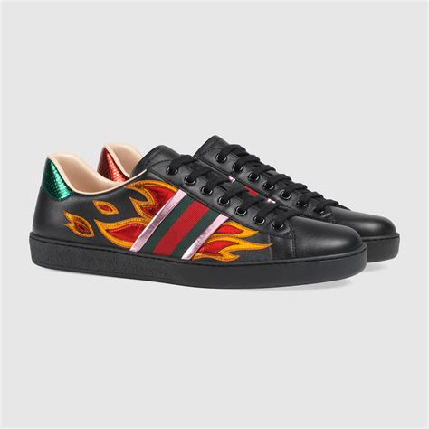 gucci flame sneakers